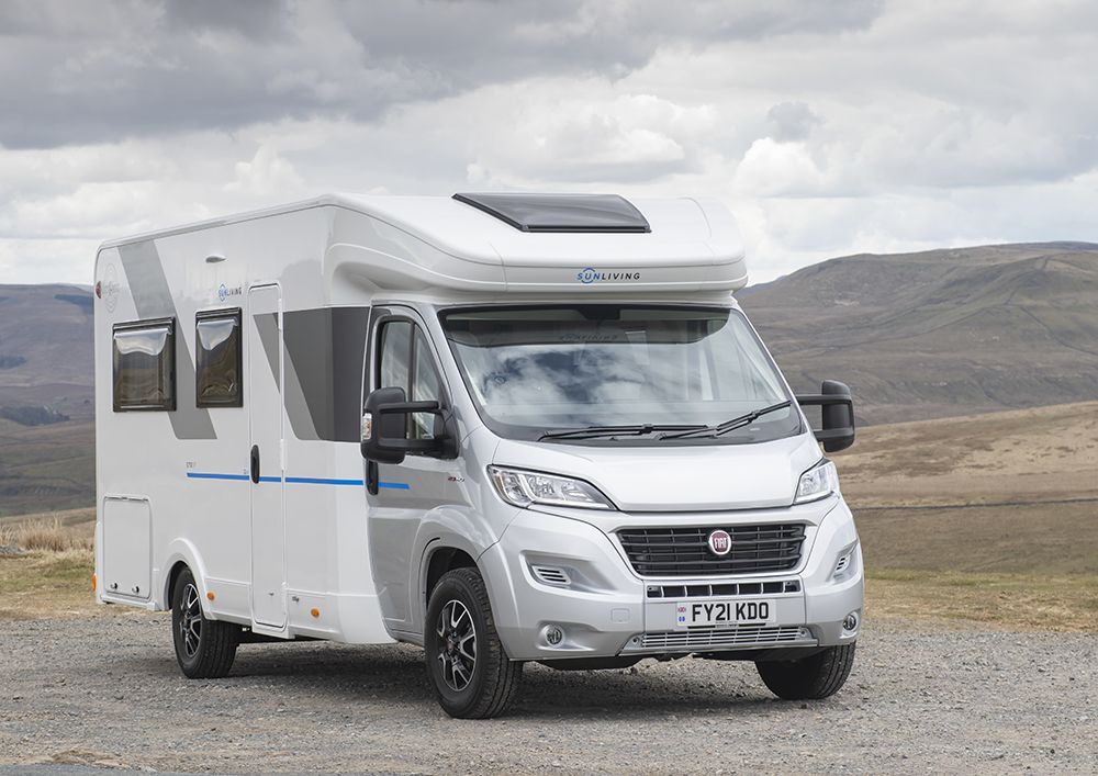 Close up of the motorhome